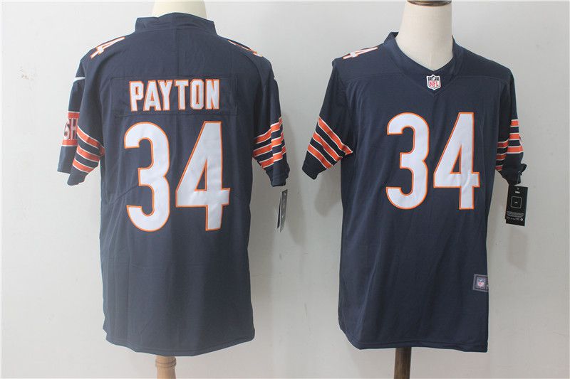 Men Chicago Bears #34 Payton Blue Nike Vapor Untouchable Limited NFL Jerseys->new england patriots->NFL Jersey